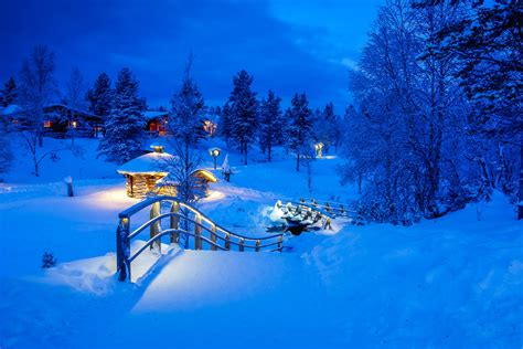 Photo Kakslauttanen Lapland Winter Wonderland Free Pictures On Fonwall