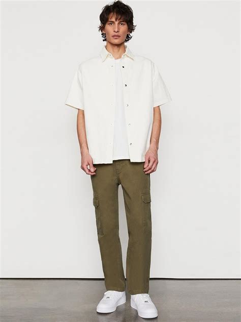 Frame Twill Cargo Trousers Rifle Green Green Mens Pants And Jeans