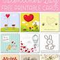 Foldable Free Printable Printable Valentines Day Cards To Co