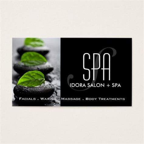Spa And Massage Business Card Template Zazzle Salon Business Cards Beauty Salon Business