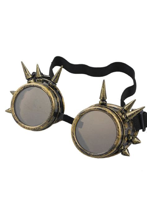 bronze spiked steampunk goggles perth hurly burly hurly burly