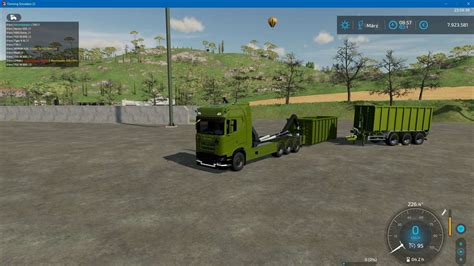 Scania S620 Hkl Hooklift And Crane Truck V10 Ls22 Farming Simulator