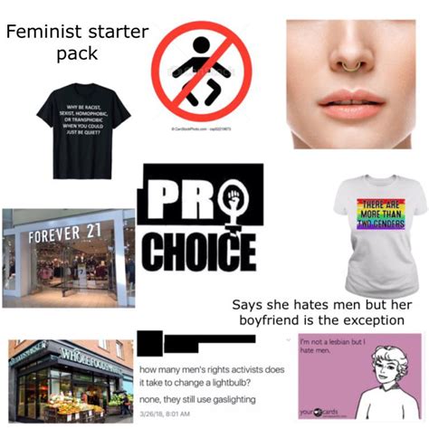 Feminist Starter Pack Rstarterpacks