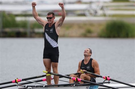 New Zealand Double Scull Pair Of Nathan Cohen And Joseph Sullivan Win