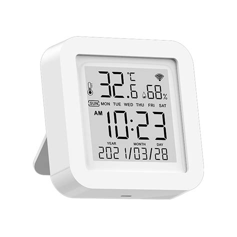 Maboto Wifi Temperature And Humidity Sensor With Lcd Screen Lcd Digital