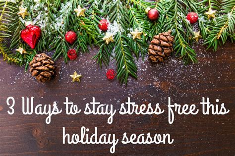 3 Holiday Stress Relief Options The Trish List