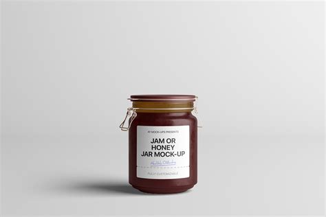 free jam jar mockup on behance