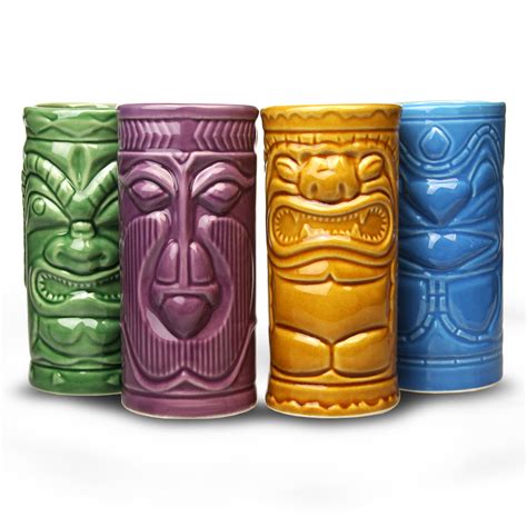 Ceramic Tiki Mug Party Pack 10oz 256ml Drinkstuff
