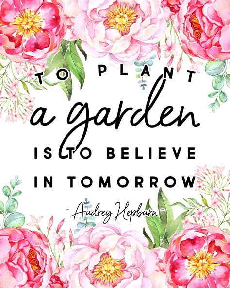 Free Printable Inspirational Garden Quote The Cottage Market