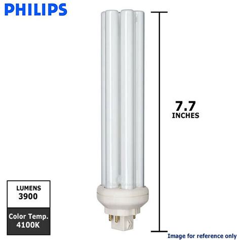 Philips 57w Triple Tube 4 Pin Gx24q 5 Cool White 4100k Fluorescent