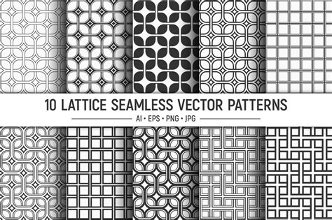 10 Decorative Seamless Vector Patterns Graphic By Avk Graphics