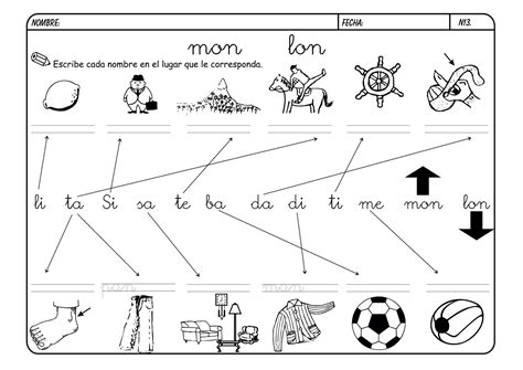 Lectoescritura Con La N Fichas Para Trabajar La Escritura En Niños