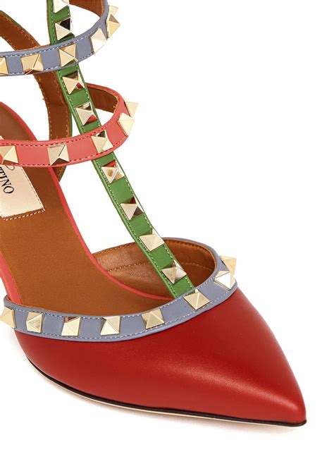 It is a florida herit. Valentino 'rockstud' Italian Pop Caged Leather Pumps - Lyst