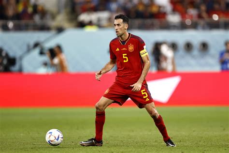 Spains Sergio Busquets Hangs Up International Football Cleats Daily