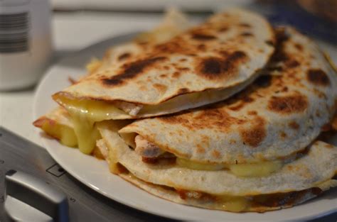 Spread mixture on one side of tortilla. Taco-Bell Quesadillas of Amazingness - Saucier ...