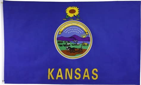 Yard Garden And Outdoor Living Kansas 2x3 Ft Flag Polyester State Ks