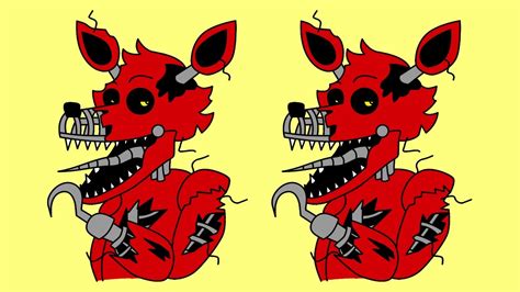 How To Draw Nightmare Foxy Five Nights At Freddy S Yo