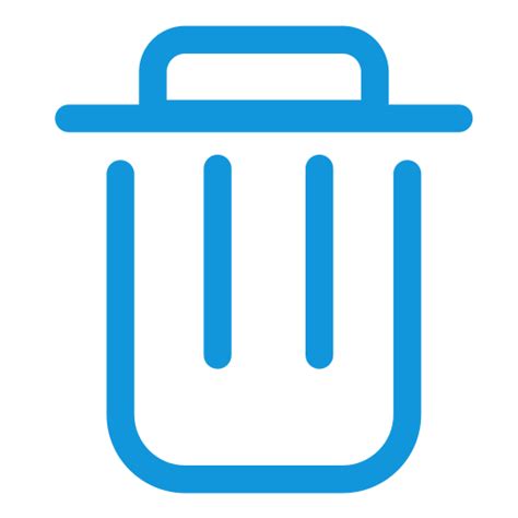 Delete Icon Png Blue