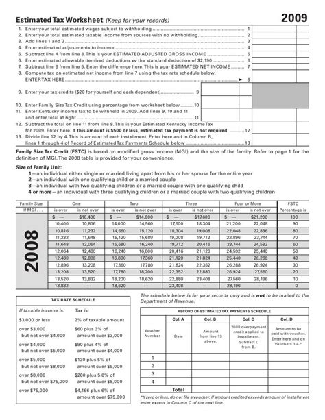740 Es Instructions For Filing Estimated Tax Vouchers Form 42a740 S4