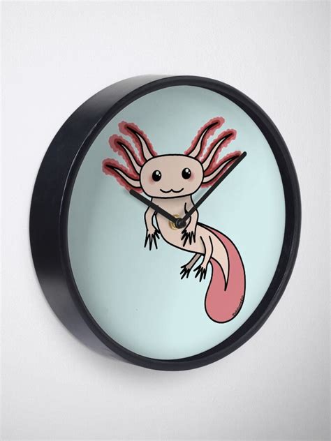 Chibi Axolotl Clock For Sale By Rainbowcho Redbubble