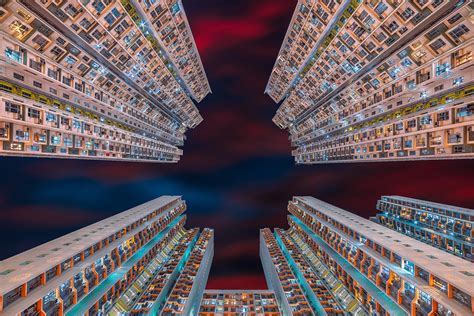 Stacked Urban Architecture Of Hong Kong On Behance
