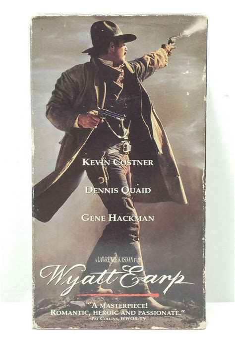 Wyatt Earp VHS 1994 2 Tape Set Kevin Costner Dennis Quaid Gene