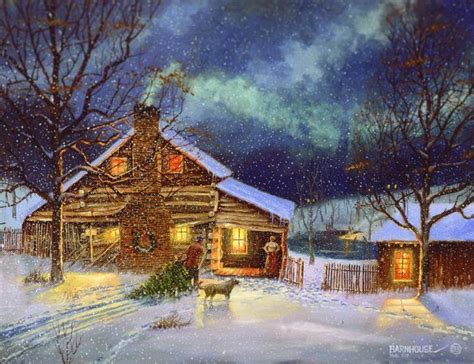 dave barnhouse winter christmas scenes christmas scenes country art