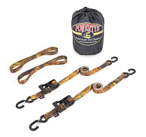 Buy Powertye 15in X 8ft Fall Forest Camo Kit Made In Usa With Black Ratchet Latch Hooks 18in
