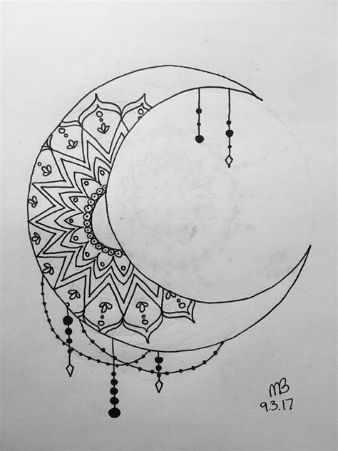 Easy Aesthetic Moon Drawings Best Tattoo Ideas