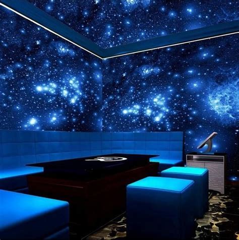 Custom 3d Blue Universe Galaxy Wallpaper For Walls High Quality Stars