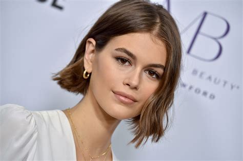 Kaia Gerber 18 Exposes Chest On Instagram In See Through Dress