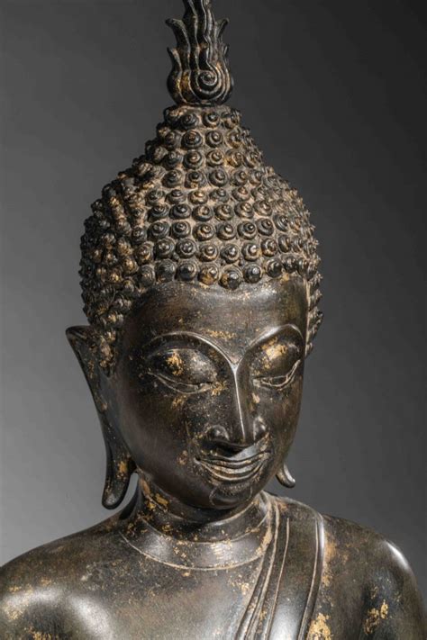 Buddha Assis Galerie Dart Asiatique Hioco