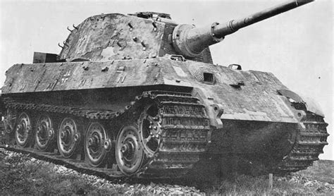 Captured King Tiger Tank With Zimmerit Of The Schwere Panzer Abteilung