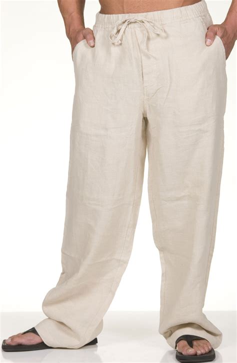 Mens Drawstring Linen Pantsmens Drawstring Linen Pants Pantalones