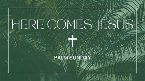 Here Comes Jesus Palm Sunday Baptism 04022023 Youtube