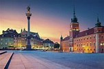 Warsaw. Image of Old Town Warsaw, Poland during sunset. | Pentrental ...