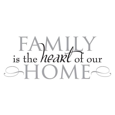 So i must be home. Family Heart of Home Wall Quotes™ Decal | WallQuotes.com