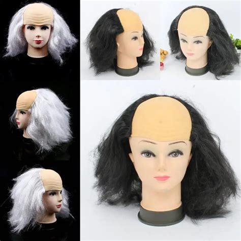 buy new qualified halloween masquerade supplies bald bald wig funny old lady