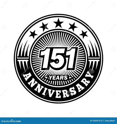 151 Years Anniversary Celebration 151st Anniversary Logo Design