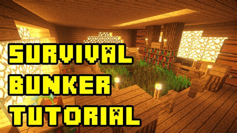 Minecraft Survival Apocalypse Bunker Tutorial Xboxpepcps3ps4 Youtube