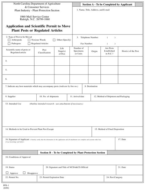 Form Pps 1 Download Printable Pdf Or Fill Online Application And
