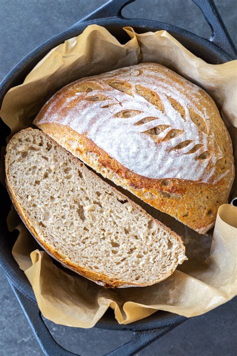 Almost Whole Wheat Sourdough Bread Momsdish