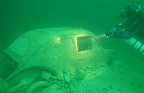 Cars Underwater
