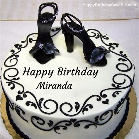 ️ Fashion Happy Birthday Cake For Miranda