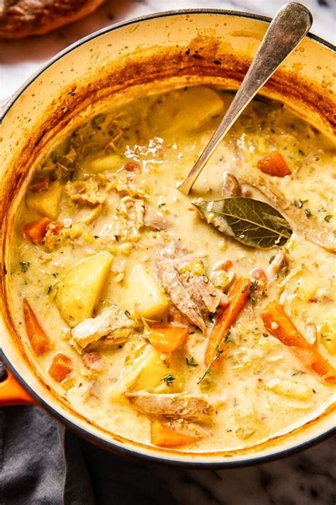 This Hearty Turkey Stew Made With Leftover Turkey Or Chicken Bacon
