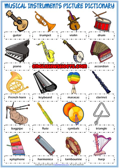 List Of Musical Instruments For Kids Kids Matttroy