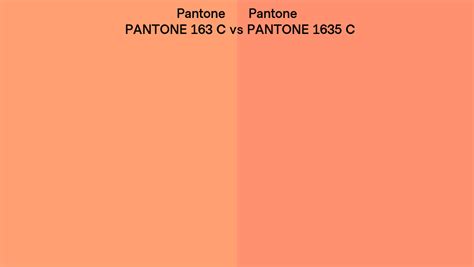Pantone 163 C Vs Pantone 1635 C Side By Side Comparison