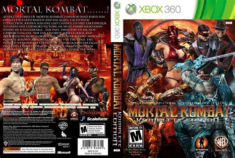 Mortal Kombat Komplete Edition Xbox 360 Game Covers Mortal Kombat