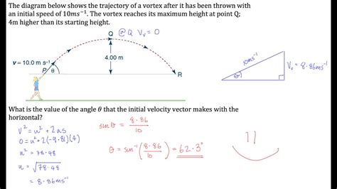 Projectile Motion Finding Release Angle Youtube