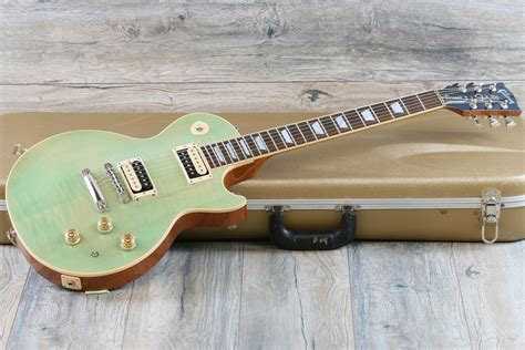 Rare 2015 Gibson Les Paul Classic 100th Anniversary Seafoam Green